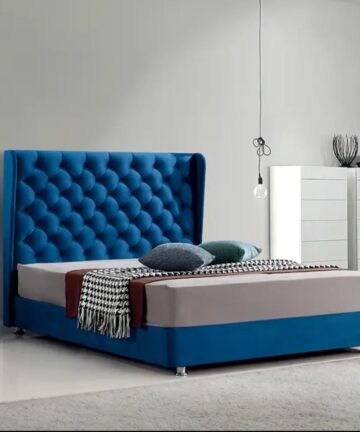 Comfort Bedroom Furniture Modern Beds Double Bed Modern Fabric Soft Bed Frame Queen King Size