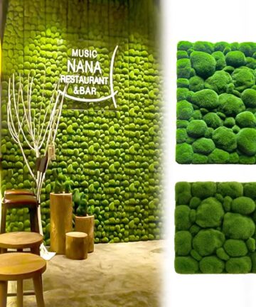 1PC Creative Turf Carpets Photography Props Artificial Lawns Stone Shape Moss Grass Mat For Home Hotel Wall Home Decoration