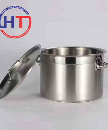 wholesale heavy duty professional industrial commercial catering restaurant large deep soup double bottom stainless stock pot